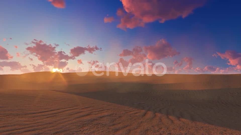 Windy Sunset Desert Videohive 24168171 Motion Graphics Image 1
