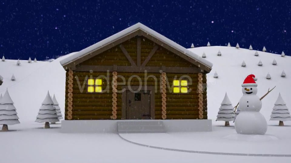 Winter Log Cabin Door Open Videohive 8955842 Motion Graphics Image 6