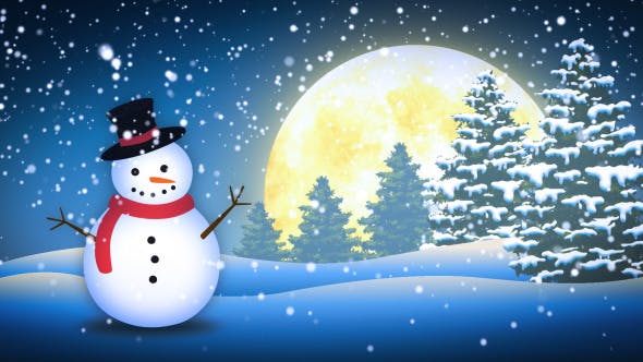Winter Snow Man - 6277679 Download Videohive