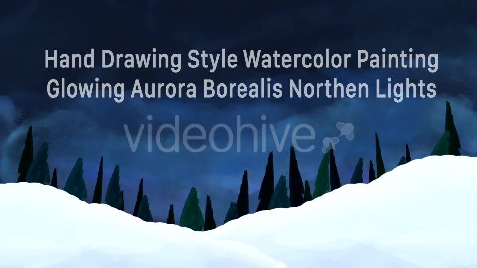 Winter Snow Particles and Aurora Borealis Lights Videohive 13633162 Motion Graphics Image 7