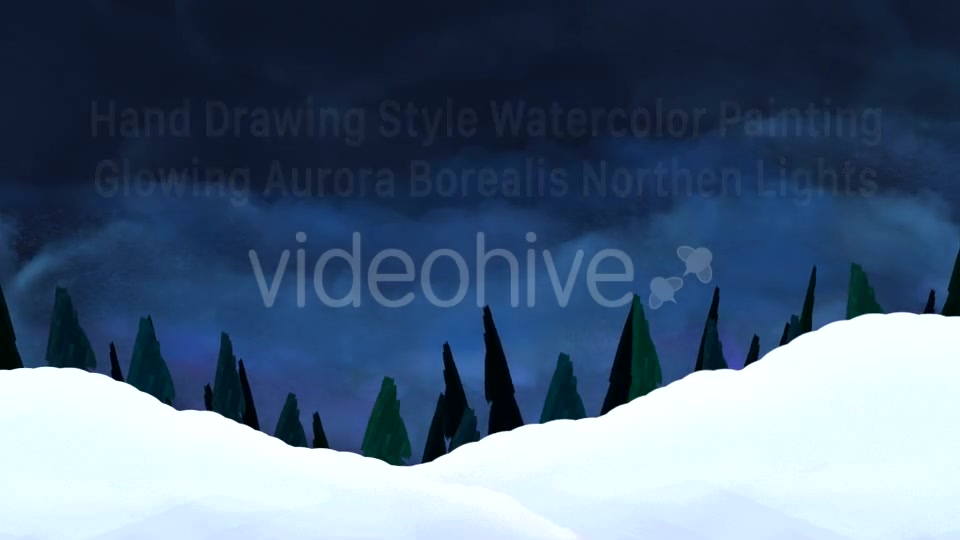 Winter Snow Particles and Aurora Borealis Lights Videohive 13633162 Motion Graphics Image 8