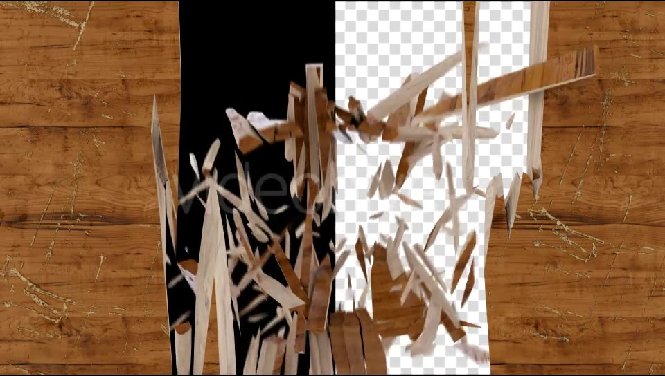 Wooden Wall Smash Videohive 19556502 Motion Graphics Image 2
