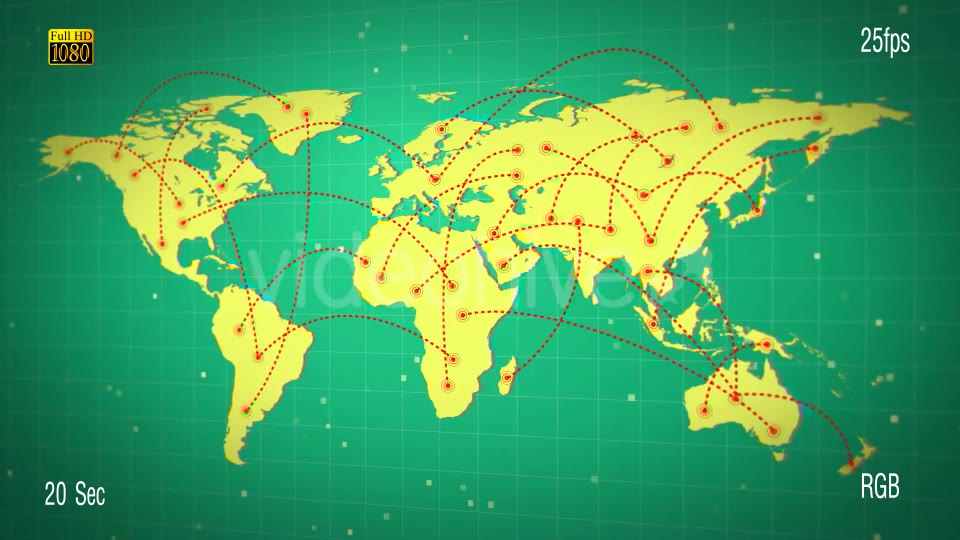 World Connect Infographics Videohive 19514596 Motion Graphics Image 9