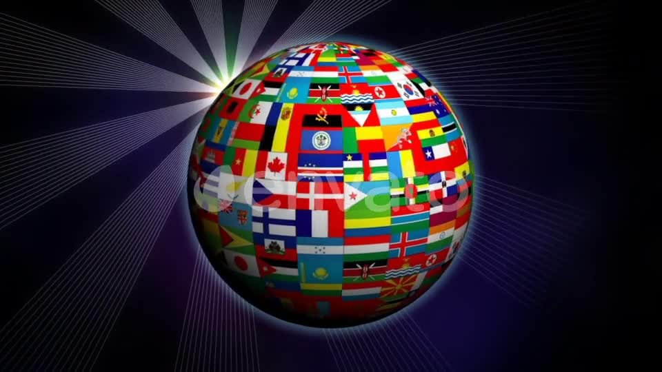 World Globe Flags Videohive 22300323 Motion Graphics Image 1