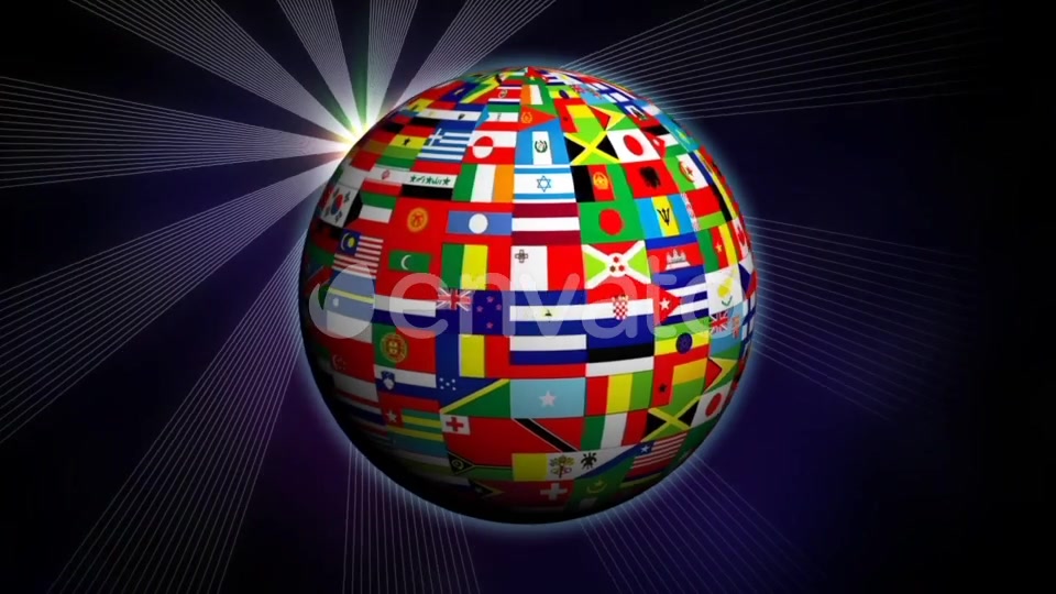 World Globe Flags Videohive 22300323 Motion Graphics Image 3