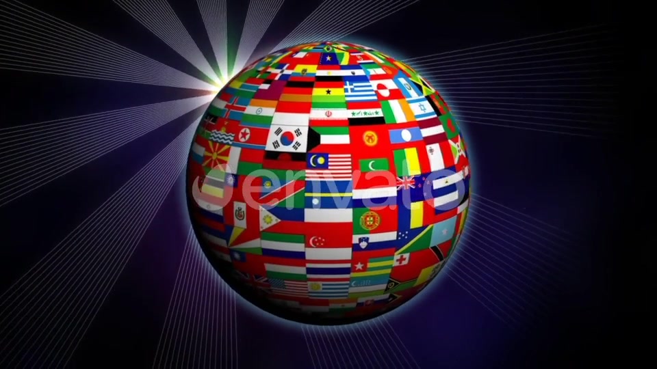 World Globe Flags Videohive 22300323 Motion Graphics Image 4