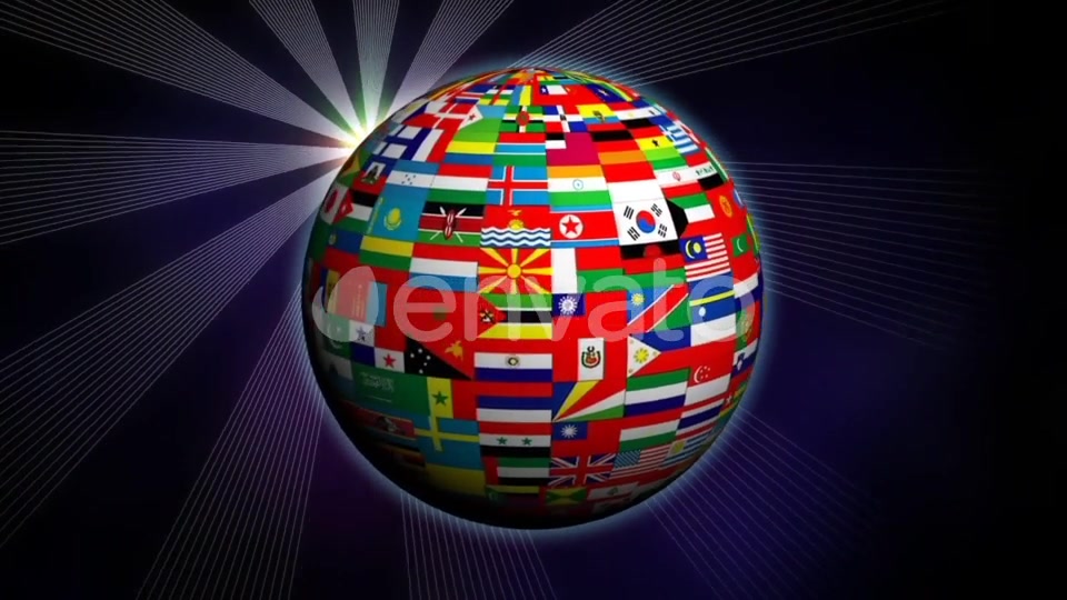 World Globe Flags Videohive 22300323 Motion Graphics Image 5