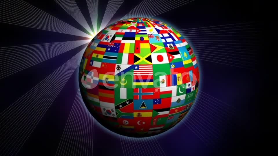 World Globe Flags Videohive 22300323 Motion Graphics Image 7