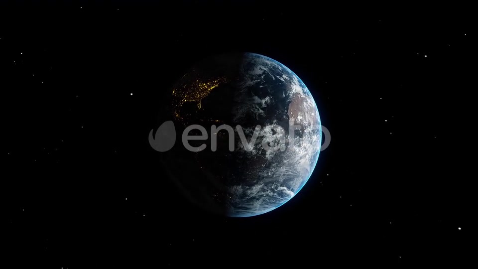 World Globe Rotating in Dark Black Universe Space Videohive 24184112 Motion Graphics Image 3