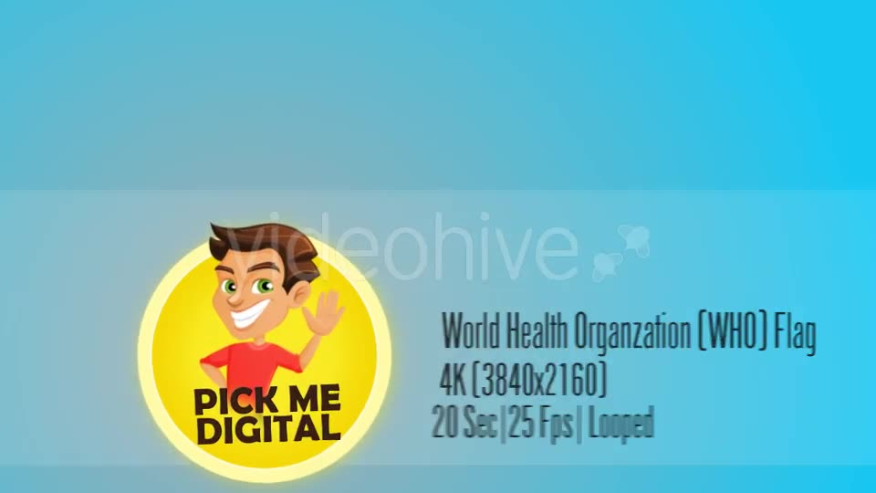 World Health Organization(WHO) Flag 4K Videohive 16589051 Motion Graphics Image 2