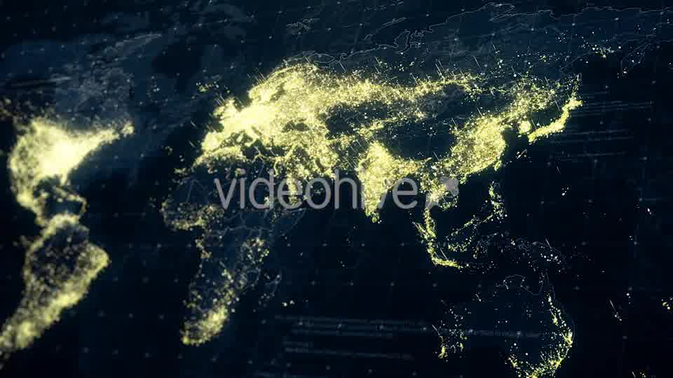 World Map at Night 4K Videohive 19200080 Direct Download Motion Graphics