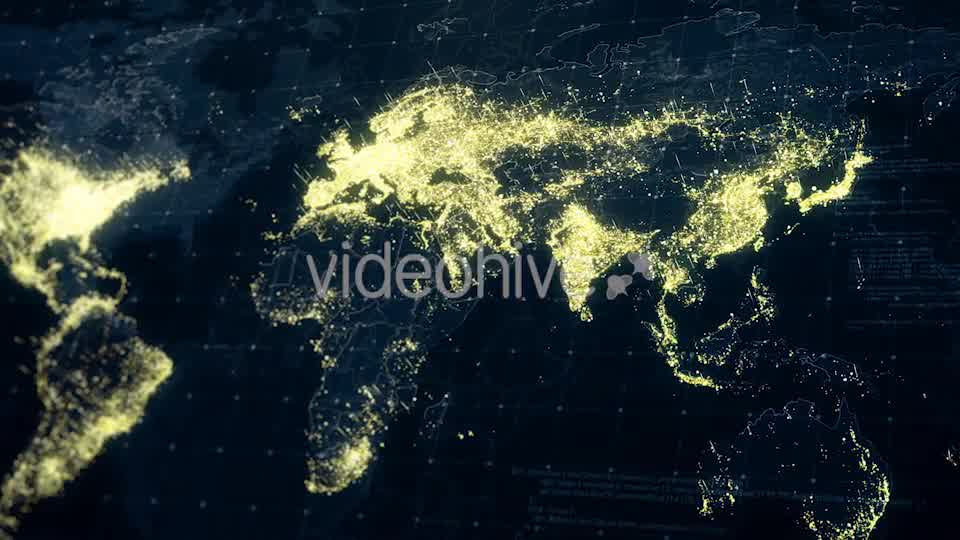 World Map at Night 4K Videohive 19200080 Motion Graphics Image 9