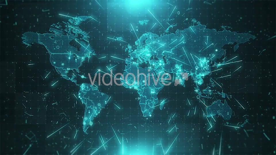 World Map Background Cities Connections 4K Videohive 18271155 Motion Graphics Image 6