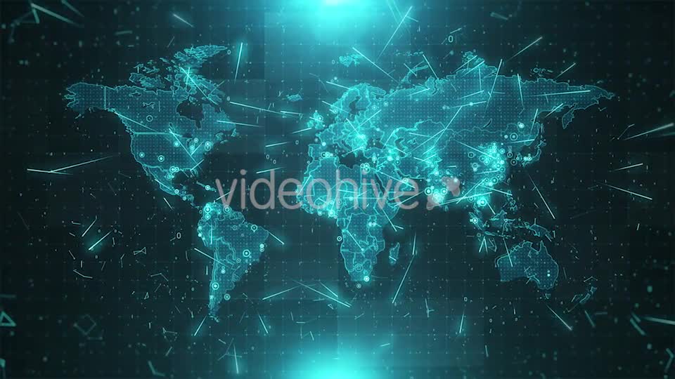 World Map Background Cities Connections 4K Videohive 18271155 Motion Graphics Image 8