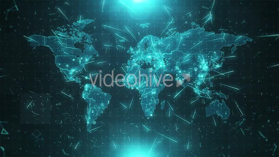 World Map Background Cities Connections 4K Videohive 18271155 Motion Graphics Image 9