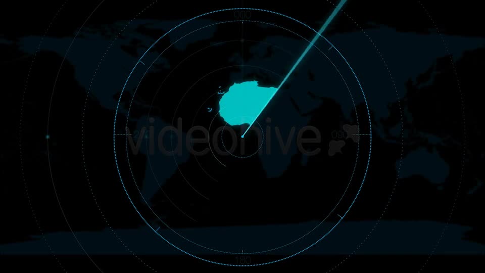 World Map Continent Scanner Videohive 6432852 Motion Graphics Image 1