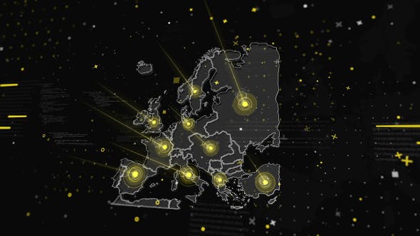 World Map Global Connections HD - Download Videohive 21564929