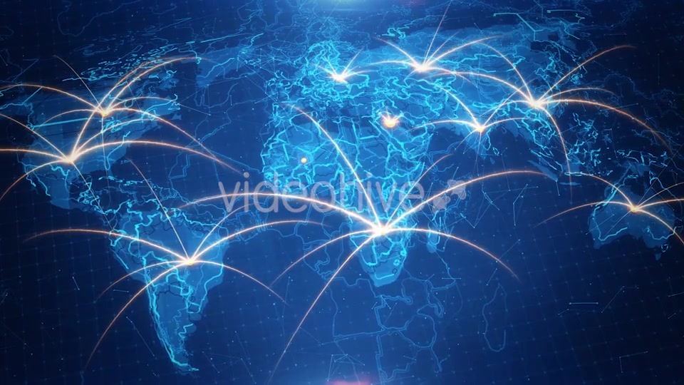 World Map on The Animated Background Videohive 18154547 Motion Graphics Image 4