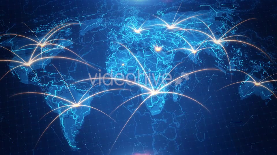 World Map on The Animated Background Videohive 18247194 Motion Graphics Image 4