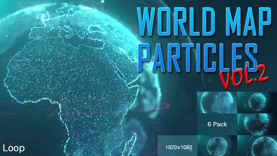 World Map Particles Vol.2 Videohive 19958184 Motion Graphics Image 1