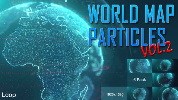 World Map Particles Vol.2 - Videohive Download 19958184