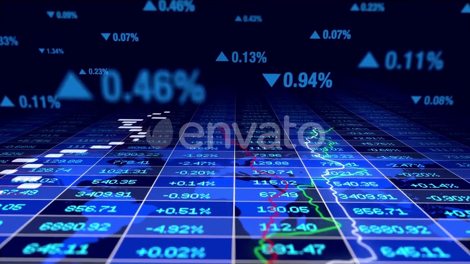 World Map Showing Global Trading Business Investment Data Profits Numbers Videohive 23535349 Motion Graphics Image 3