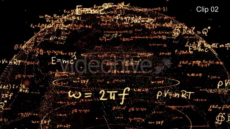 World Mathematical Formulas Pack 4 Videohive 20927641 Motion Graphics Image 4