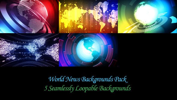 World News Backgrounds Pack - Videohive Download 7806001