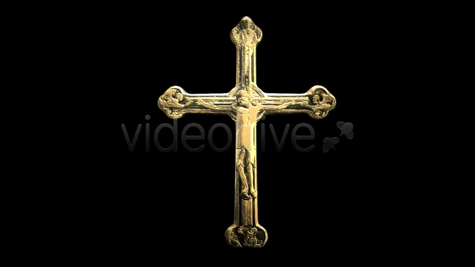 Worship Crucifix Old Gold Spinning Videohive 7167446 Motion Graphics Image 3