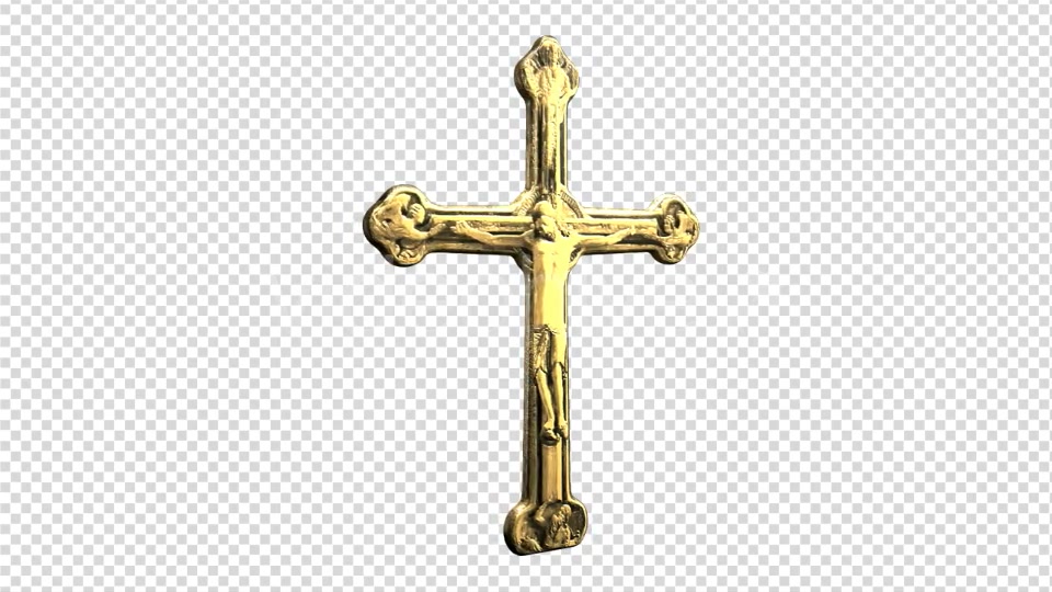 Worship Crucifix Old Gold Spinning Videohive 7167446 Motion Graphics Image 6