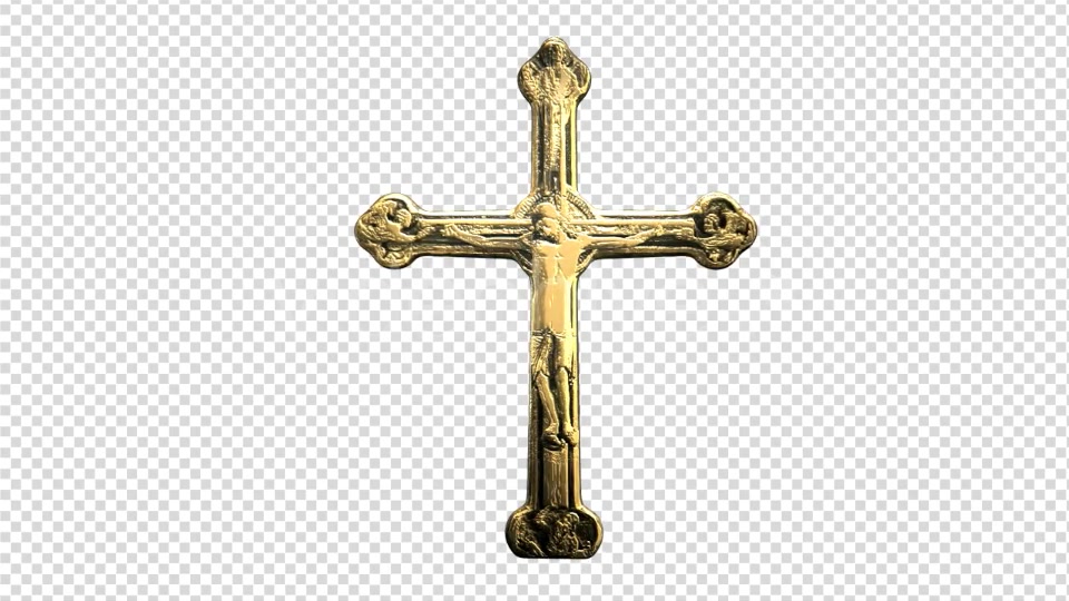 Worship Crucifix Old Gold Spinning Videohive 7167446 Motion Graphics Image 8