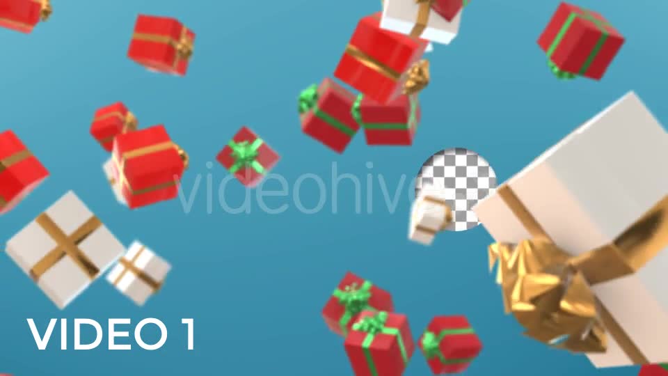 Xmas Gift Boxes Loop Background Videohive 19572637 Motion Graphics Image 1