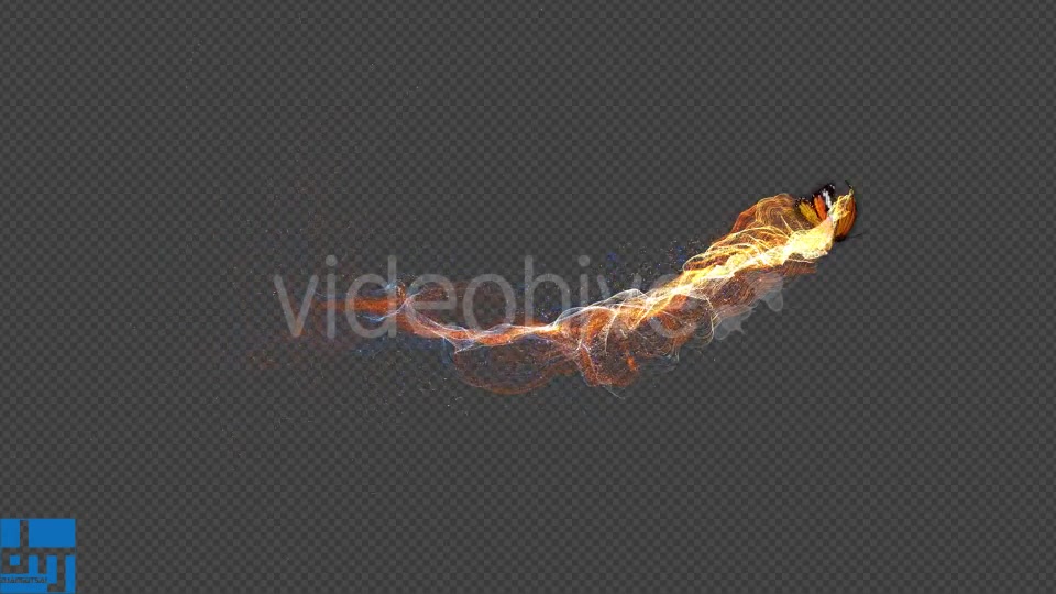 Yellow Butterfly Gorgeous Particle Light Trailing Flying V2 Videohive 18629944 Motion Graphics Image 10