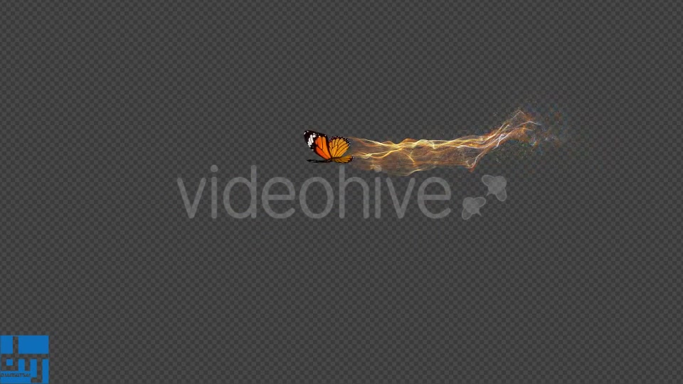 Yellow Butterfly Gorgeous Particle Light Trailing Flying V2 Videohive 18629944 Motion Graphics Image 11