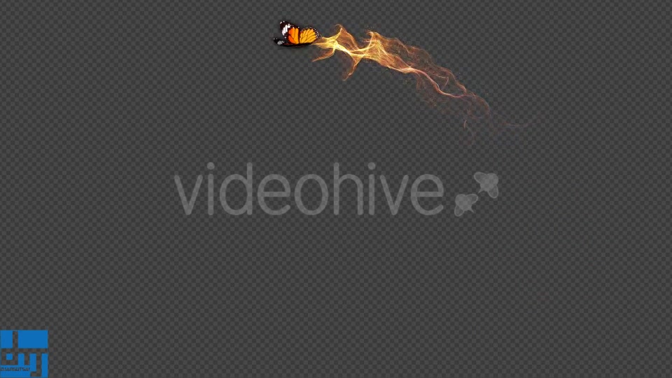 Yellow Butterfly Gorgeous Particle Light Trailing Flying V2 Videohive 18629944 Motion Graphics Image 2