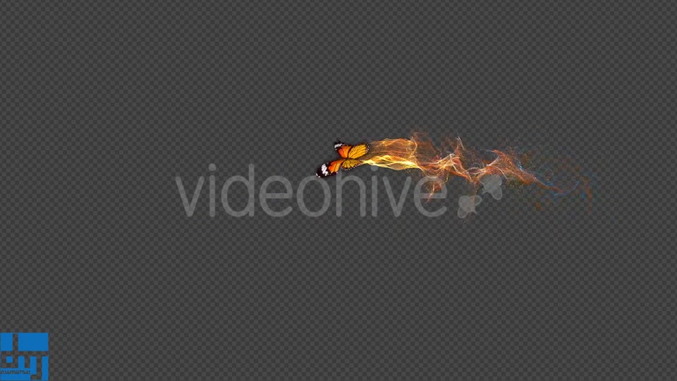 Yellow Butterfly Gorgeous Particle Light Trailing Flying V2 Videohive 18629944 Motion Graphics Image 7