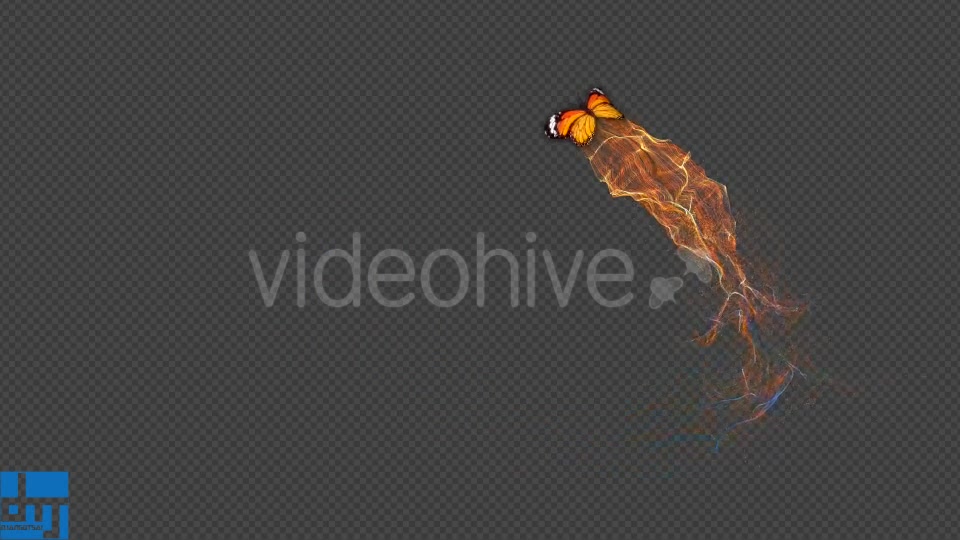 Yellow Butterfly Gorgeous Particle Light Trailing Flying V3 Videohive 18630652 Motion Graphics Image 11