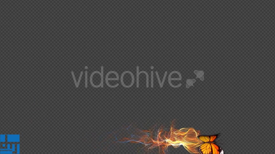 Yellow Butterfly Gorgeous Particle Light Trailing Flying V3 Videohive 18630652 Motion Graphics Image 4