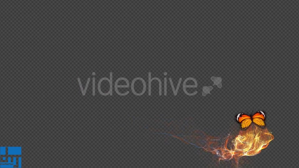 Yellow Butterfly Gorgeous Particle Light Trailing Flying V3 Videohive 18630652 Motion Graphics Image 8