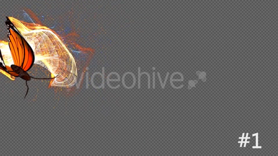 Yellow Butterfly Particle Trailing Flying Transtion 3 In 1 Videohive 19099442 Motion Graphics Image 6