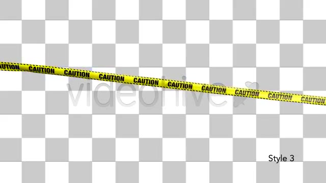 Yellow Caution Boundary Tape 5 Videos Videohive 4934392 Motion Graphics Image 8
