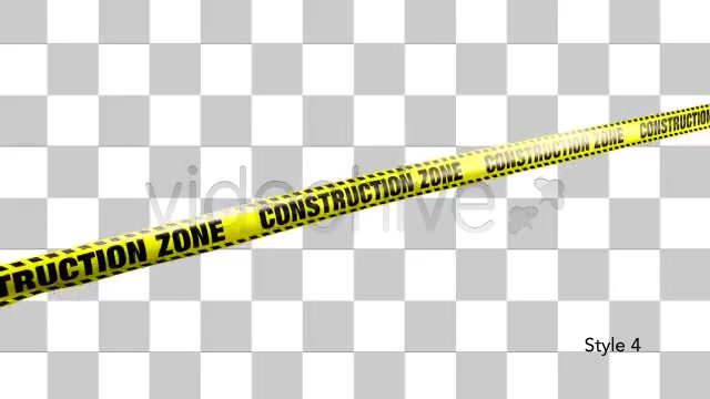 Yellow Construction Zone Boundry Tape 5 Videos Videohive 4941842 Motion Graphics Image 10