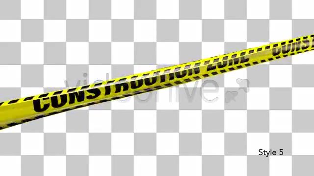 Yellow Construction Zone Boundry Tape 5 Videos Videohive 4941842 Motion Graphics Image 12