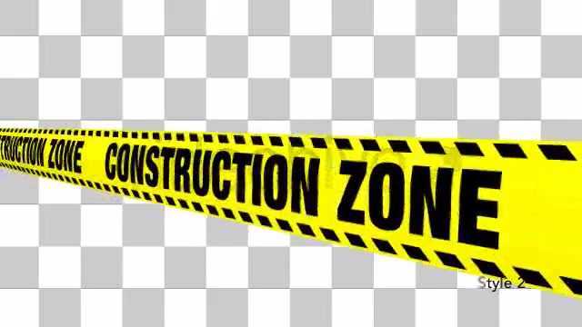 Yellow Construction Zone Boundry Tape 5 Videos Videohive 4941842 Motion Graphics Image 4
