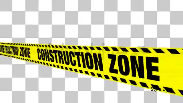 Yellow Construction Zone Boundry Tape 5 Videos Videohive 4941842 Motion Graphics Image 5