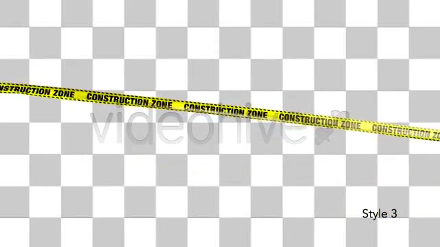 Yellow Construction Zone Boundry Tape 5 Videos Videohive 4941842 Motion Graphics Image 7