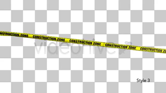 Yellow Construction Zone Boundry Tape 5 Videos Videohive 4941842 Motion Graphics Image 8