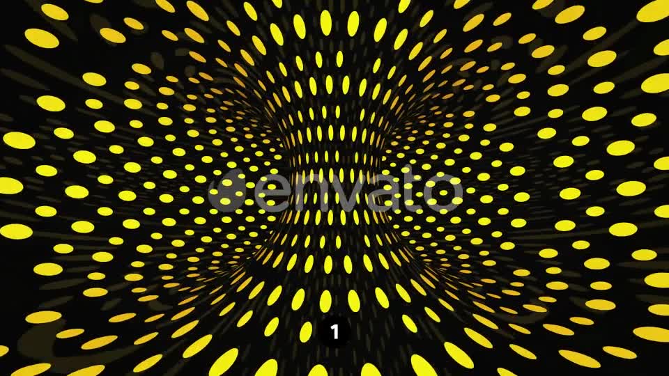 Yellow Dot Tunnel Part 2 Videohive 22013318 Motion Graphics Image 2