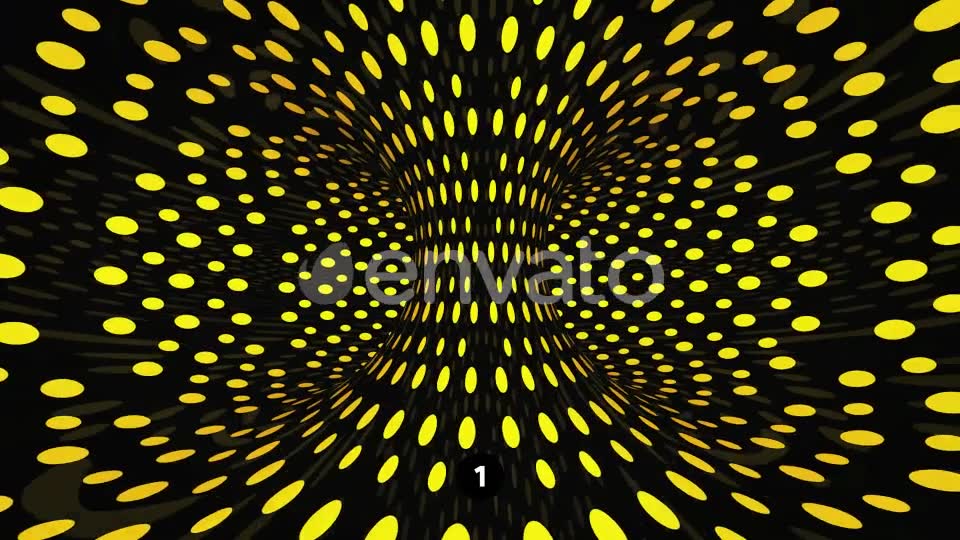 Yellow Dot Tunnel Part 2 Videohive 22013318 Motion Graphics Image 3