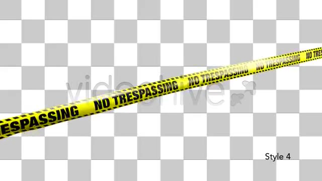 Yellow No Trespassing Boundry Tape 5 Videos Videohive 4936571 Motion Graphics Image 10